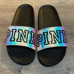 Victoria’s Secret Iridescent PINK Slides